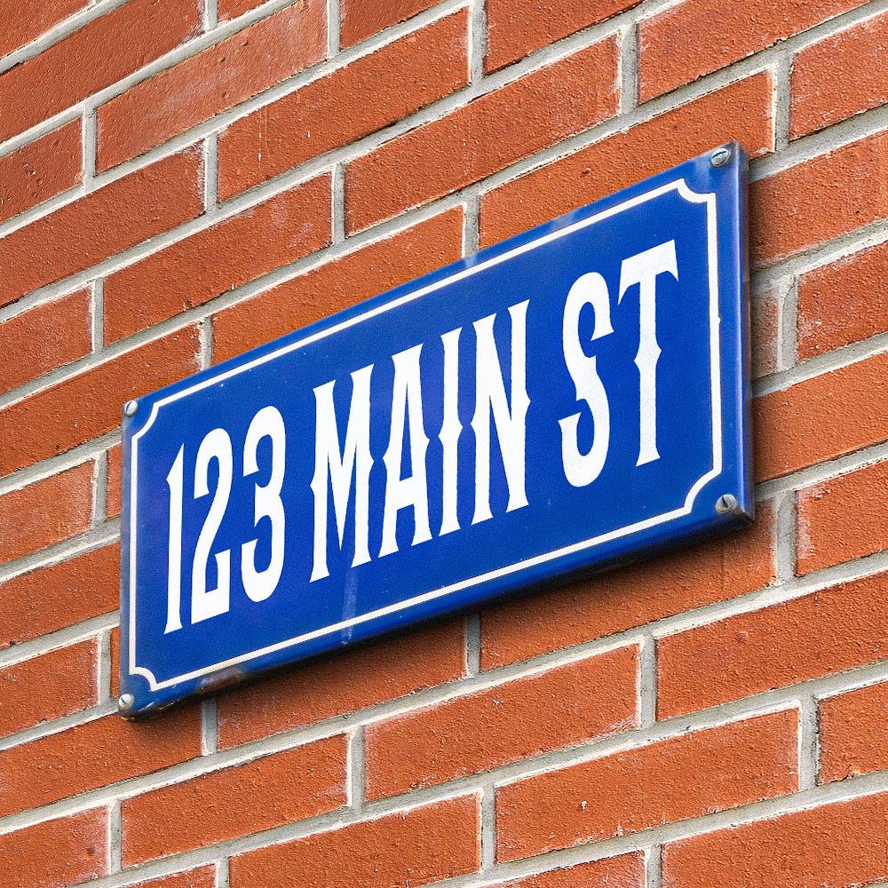 Address Plaques