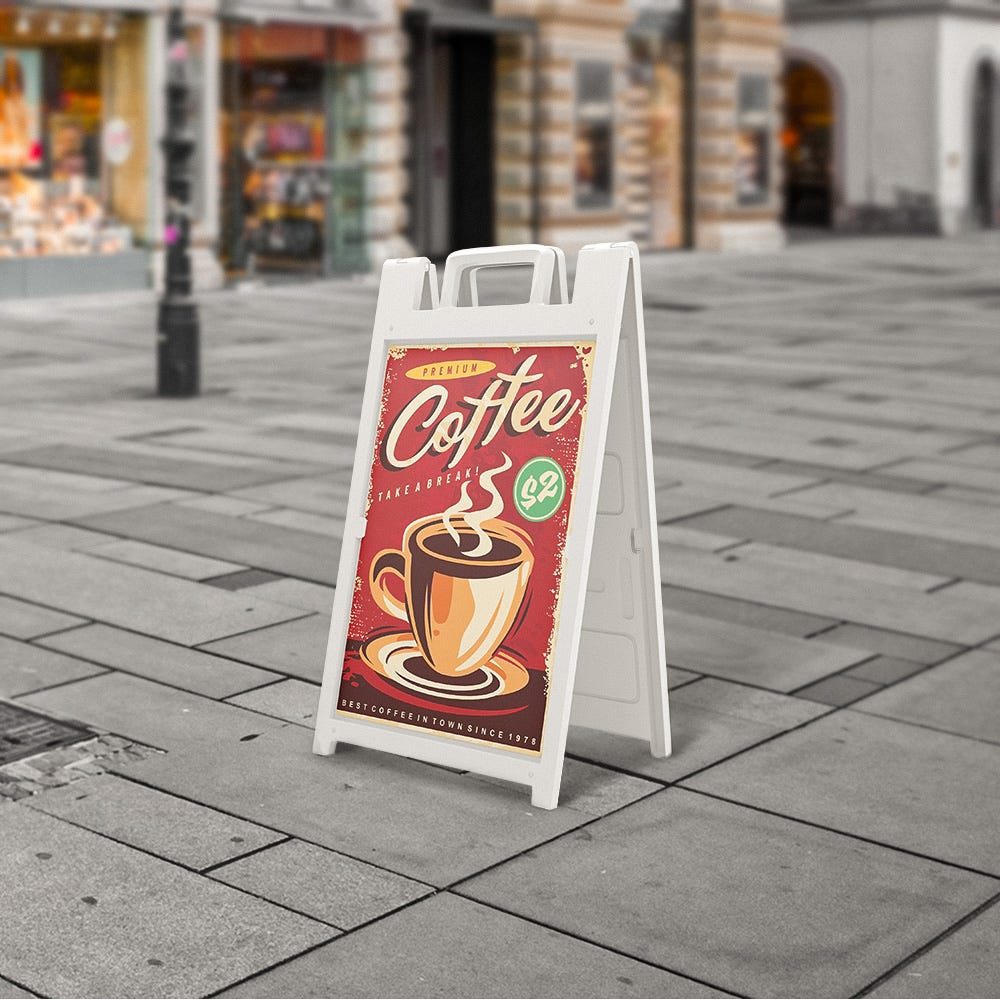 Changing Message Sandwich Board